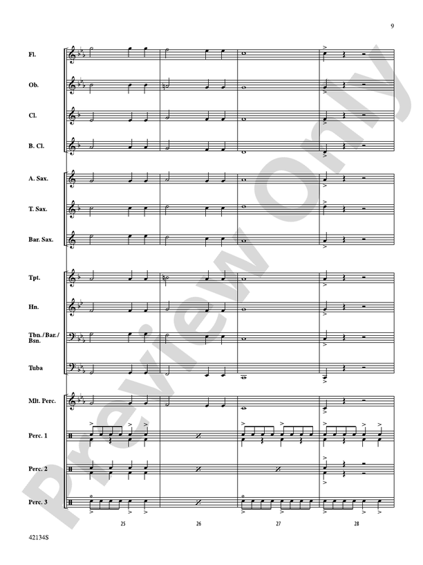 Warp Speed - Concert Band Conductor Score & Parts (Digital Download)