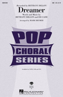 Dreamer - SAB Mark Brymer Hal Leonard Choral Score Octavo