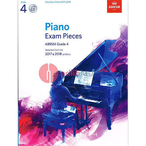 ABRSM Piano Exam Pieces Gr 4 2017-2018 Book/CD - ABRSM - ABRSM