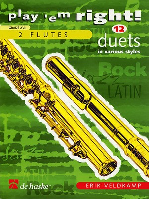 Play 'em Right! 12 Flute Duets - Erik Veldkamp - Flute De Haske Publications Flute Duet DHP0991438-401