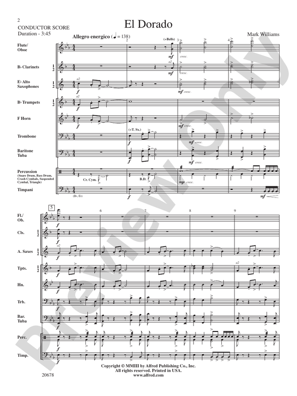 El Dorado - Concert Band Conductor Score & Parts (Digital Download)