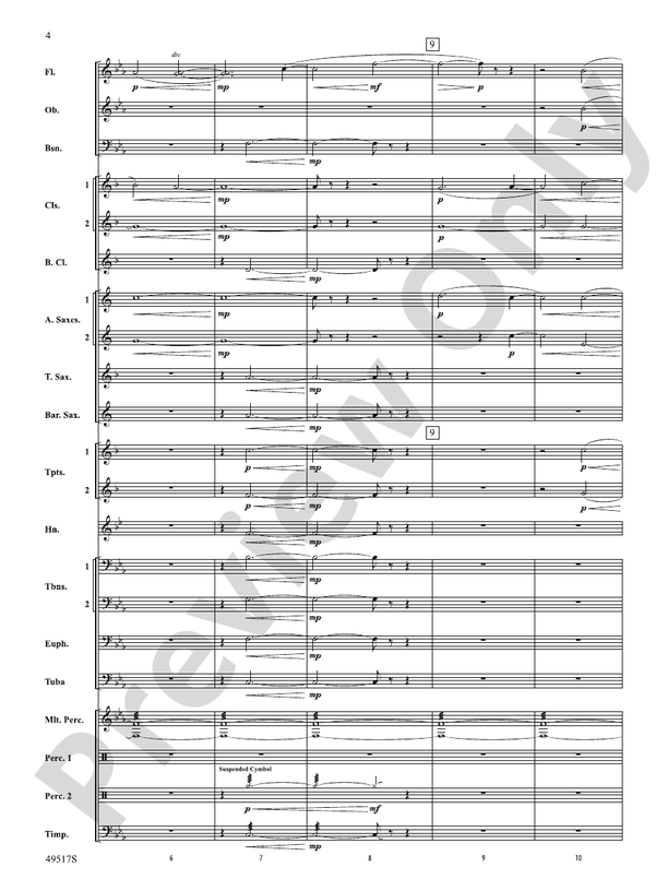 Starfall - Concert Band Conductor Score & Parts (Digital Download)