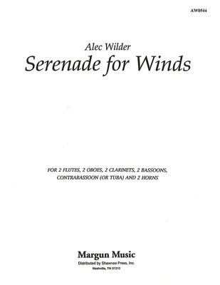 Serenade for Winds - Alec Wilder - Margun Music Wind Ensemble Score/Parts - Out Of Print