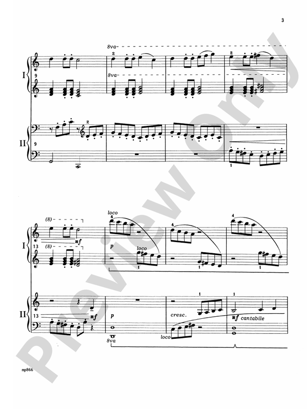 Concertino in C Major - 2 Pianos, 4 Hands (Digital Download)