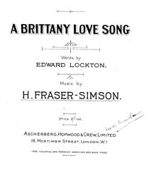 A Brittany Love Song - Vocal/Piano (Digital Download)