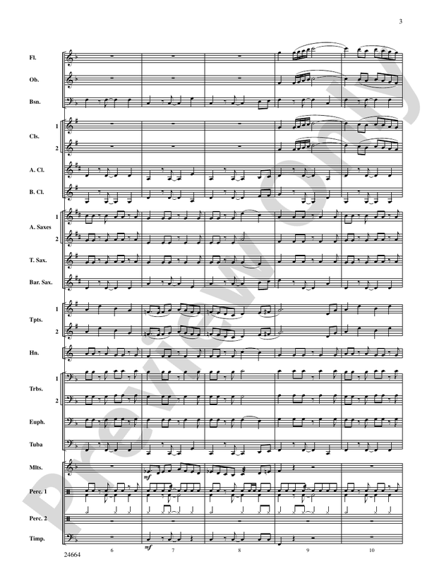 Glacier Bay - Concert Band Conductor Score & Parts (Digital Download)