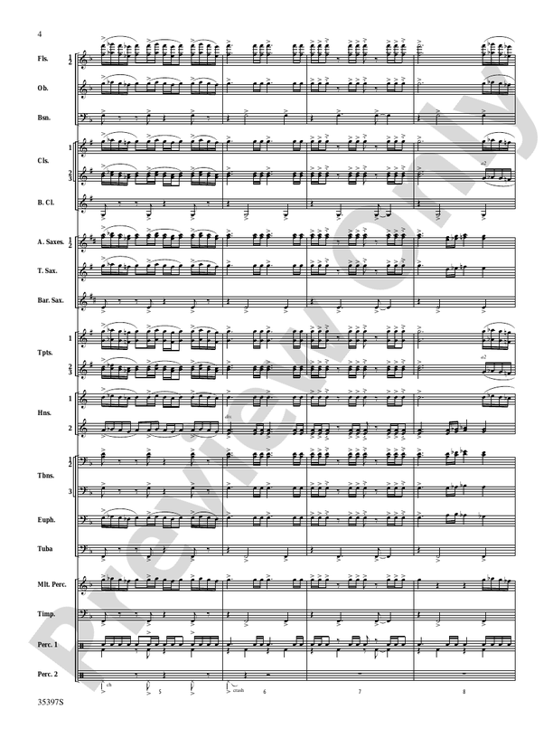 Fuego del Alma - Concert Band Conductor Score & Parts (Digital Download)