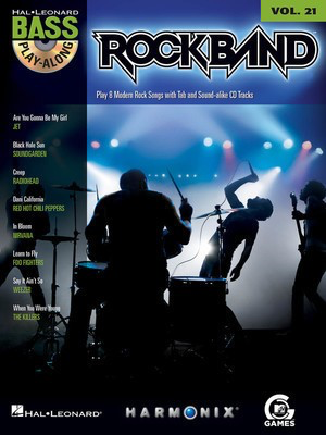 Rock Band - Bass Play-Along Volume 21 - Bass Guitar Hal Leonard Bass TAB with Lyrics & Chords /CD