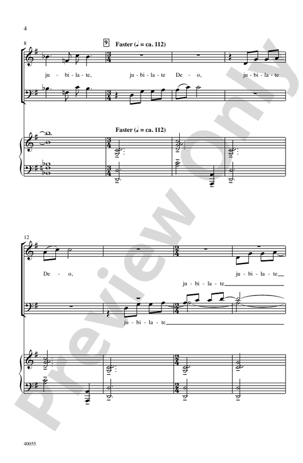 Jubilate Deo  - Arr. Jay Althouse– SATB Choral Octavo (Digital Download)