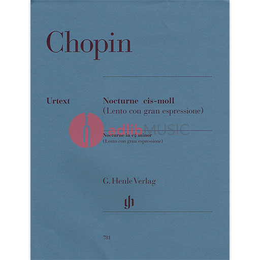 Chopin - Nocturne C#Min Op post - Piano Solo Henle HN781