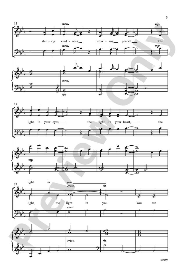 You Are Light - SAB Choral Octavo (Digital Download)