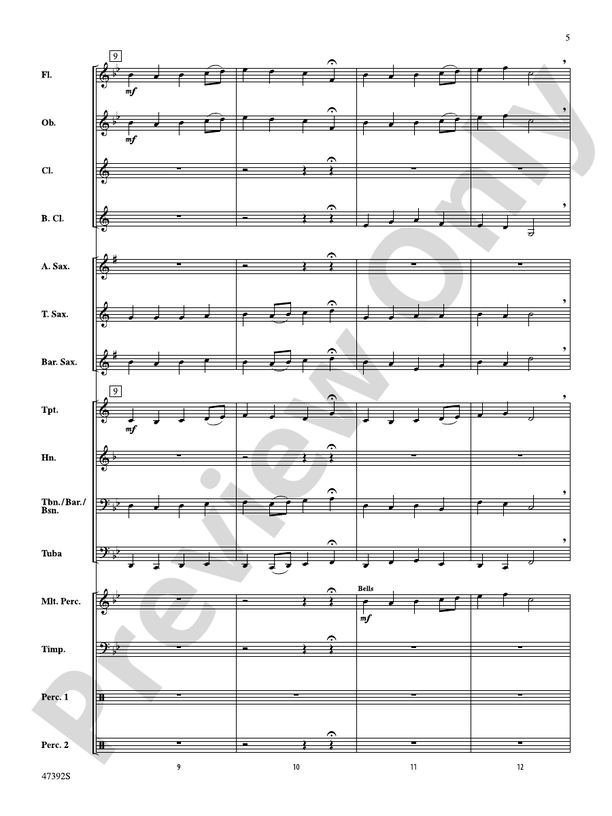 Lincolnshire Posy - Concert Band Conductor Score & Parts (Digital Download)
