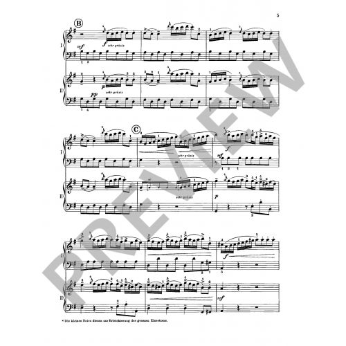 Bach, JC - Sonata in Gmaj - 2 Pianos/4 Hands Schott ED2445