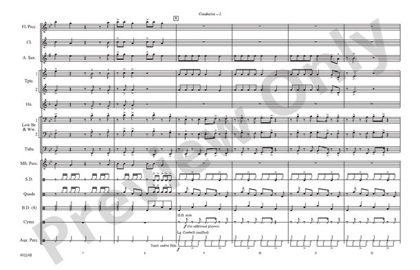 Like Money – Marching Band Conductor Score & Parts (Digital Download)