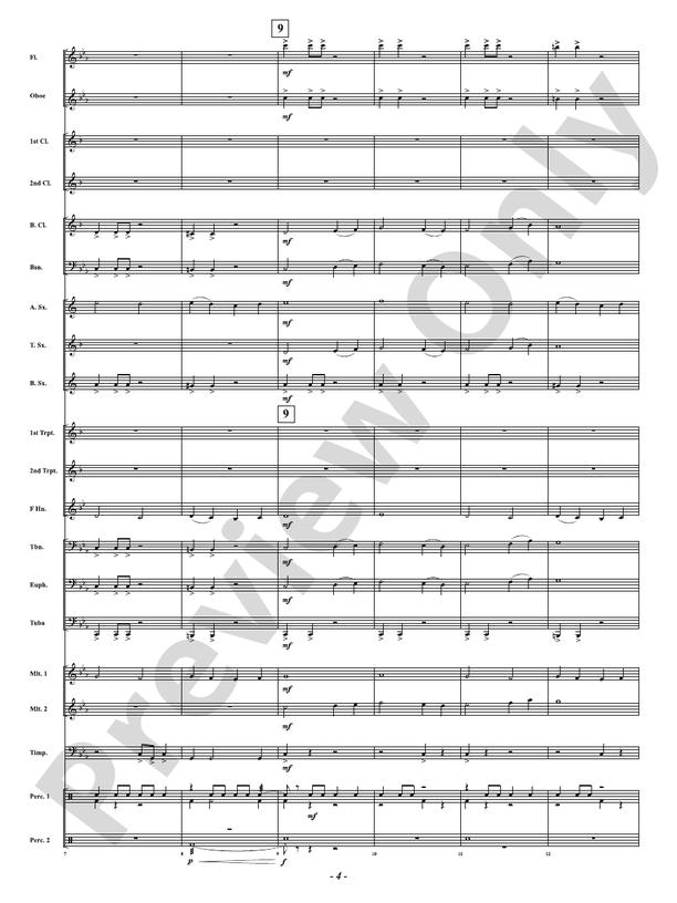Down from the North - Concert Band Conductor Score & Parts (Digital Download)