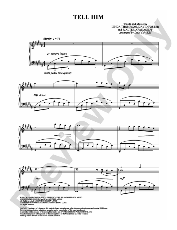 Tell Him - Piano (Digital Download)