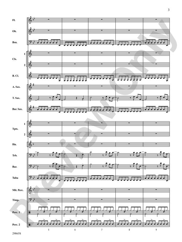 Hot Tamales (Percussion Feature) - Concert Band Conductor Score & Parts (Digital Download)