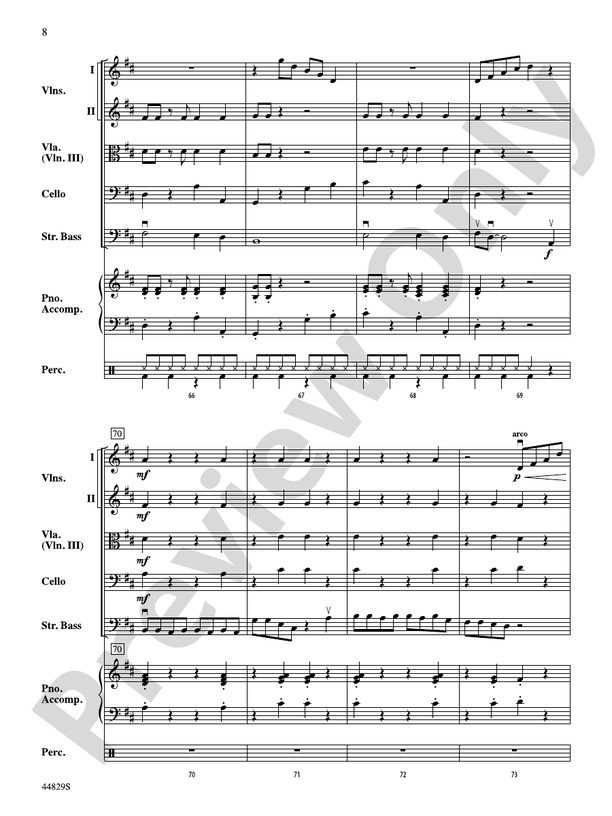 Uno, Dos, Bass! - String Orchestra Conductor Score & Parts (Digital Download)