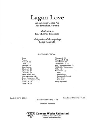 Lagan Love Full Score - SATB divisi Hal Leonard Full Score