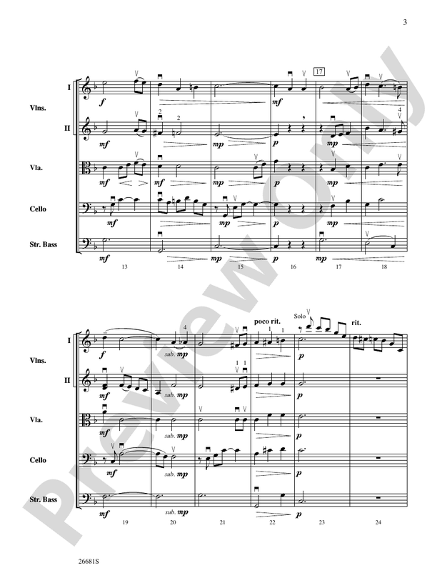 Czar's Evening Waltz – String Orchestra Conductor Score & Parts (Digital Download)