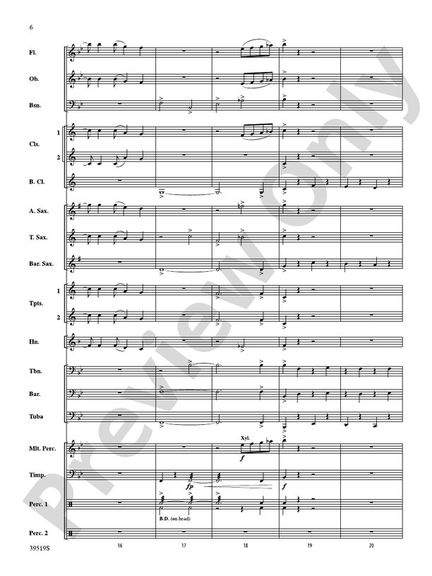 Zydeco Cajun Crawdad Dance - Concert Band Conductor Score & Parts (Digital Download)