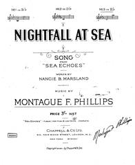 Nightfall At Sea - Vocal/Piano (Digital Download)
