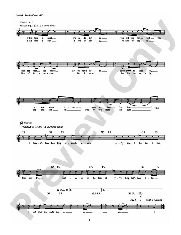 Just Go - Guitar TAB (Digital Download)