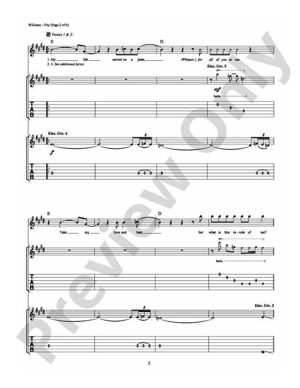 Pity - Guitar TAB (Digital Download)