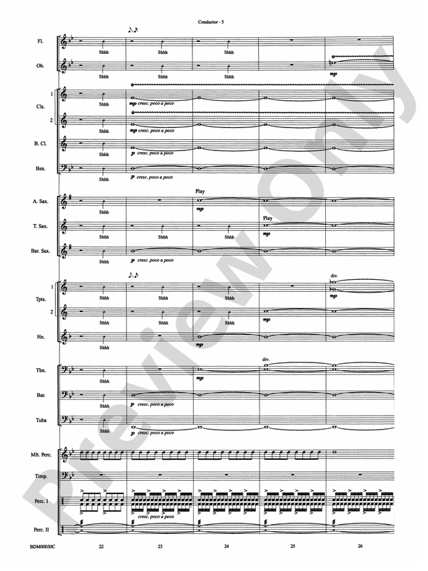 The Great Locomotive Chase - Concert Band Conductor Score & Parts (Digital Download)