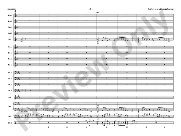 Softly, As in a Morning Sunrise (Grade 3) - Jazz Ensemble Conductor Score & Parts (Digital Download)