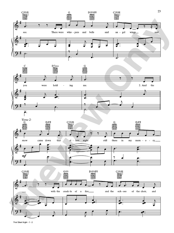 That Silent Night -  Jim Brickman - PVG (Digital Download)