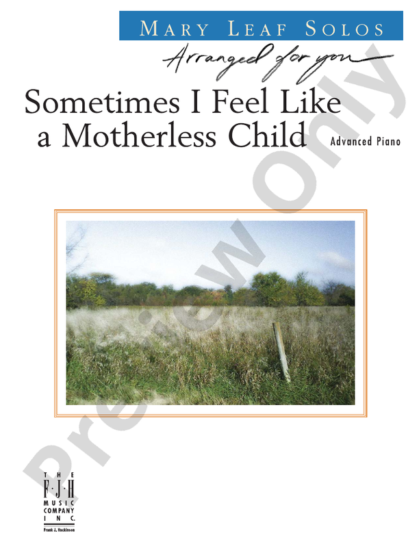 Sometimes I Feel Like a Motherless Child - Piano (Digital Download)