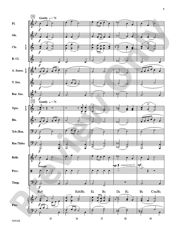 Winter Whispers - Concert Band Conductor Score & Parts (Digital Download)