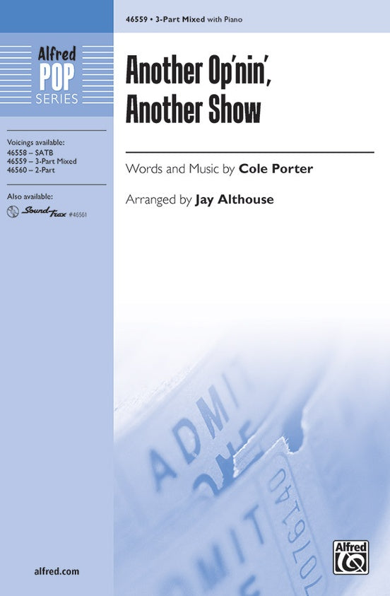 Another Op'nin', Another Show – 3-Part Mixed Choral Octavo (Digital Download)