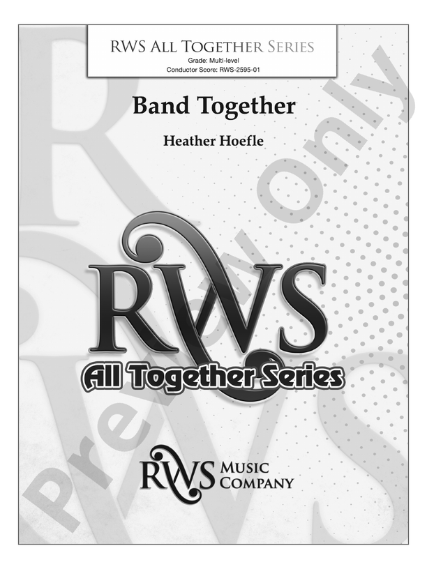 Band Together - Concert Band Conductor Score & Parts(Digital Download)