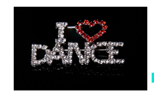 I Love Dance Brooch