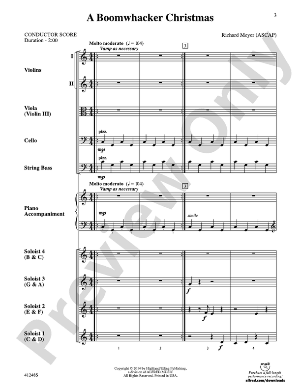 A Boomwhacker Christmas – String Orchestra Conductor Score & Parts (Digital Download)