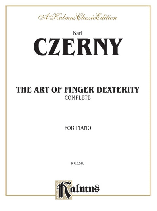 Czerny - Art of Finger Dexterity, Op. 740, Complete - Piano Solo (Digital Download)