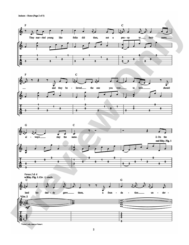 Home - Alan Jackson - Guitar TAB (Digital Download)