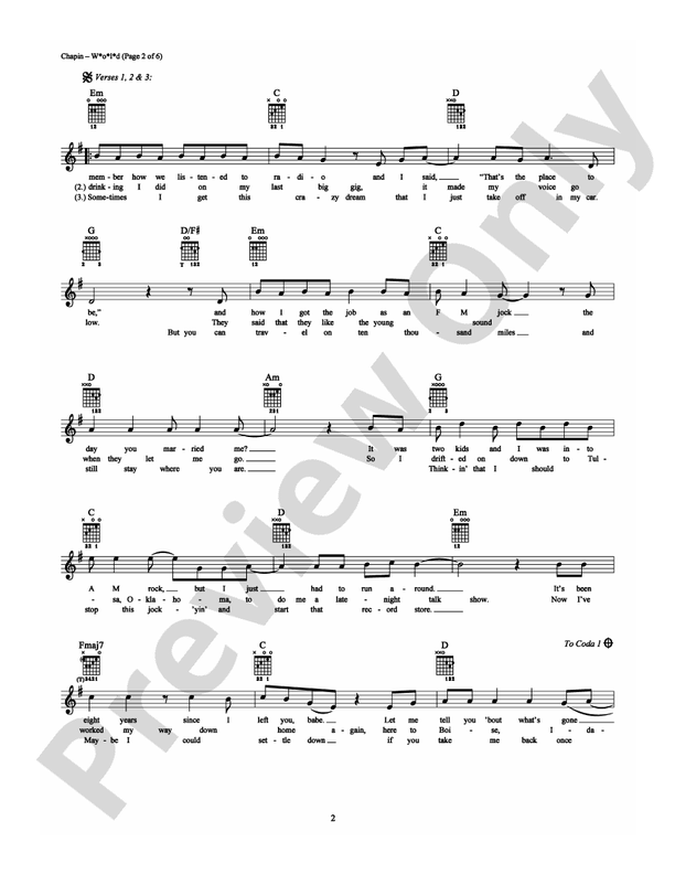 W*O*L*D - Guitar TAB (Digital Download)