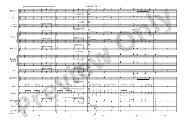 Come Go with Me – Marching Band Conductor Score & Parts (Digital Download)