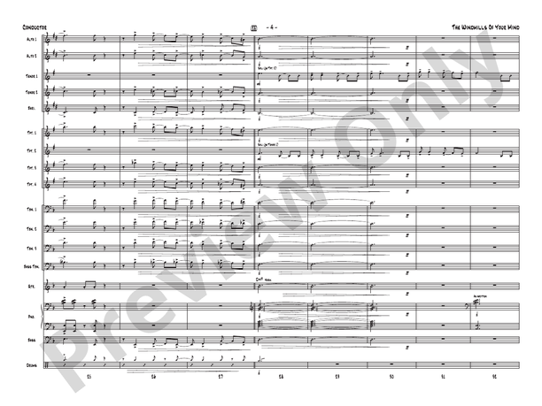 The Windmills of Your Mind - Jazz Ensemble Conductor Score & Parts(Digital Download)