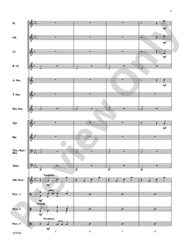 Zombie Dance - Concert Band Conductor Score & Parts (Digital Download)