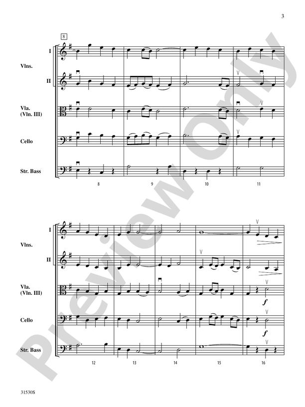 Rhosymedre (from Three Preludes) – String Orchestra Conductor Score & Parts (Digital Download)