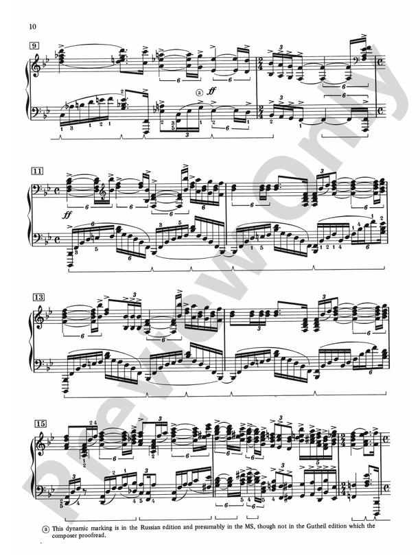 Rachmaninoff - Preludes, Opus 23 - Piano (Digital Download)