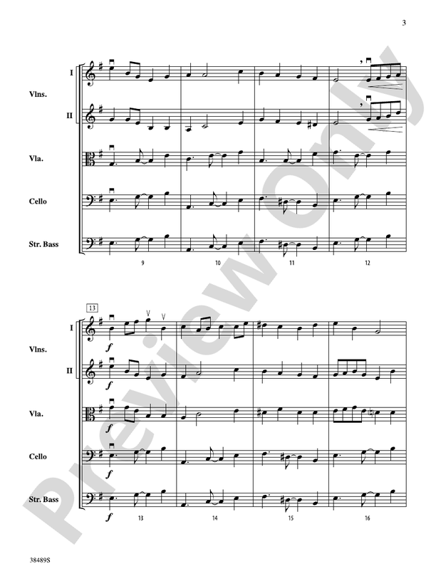A la Media Noche – String Orchestra Conductor Score & Parts (Digital Download)