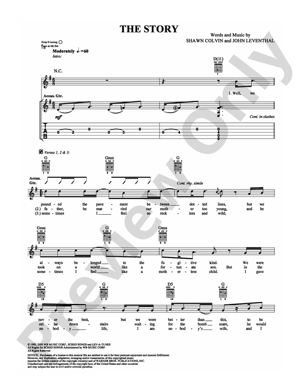 The Story - Easy Guitar (Digital Download)