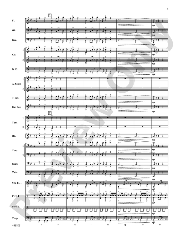 Workforce - Concert Band Conductor Score & Parts (Digital Download)