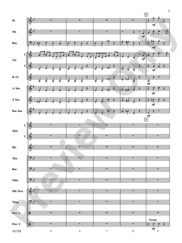 Spoon River - Concert Band Conductor Score & Parts (Digital Download)