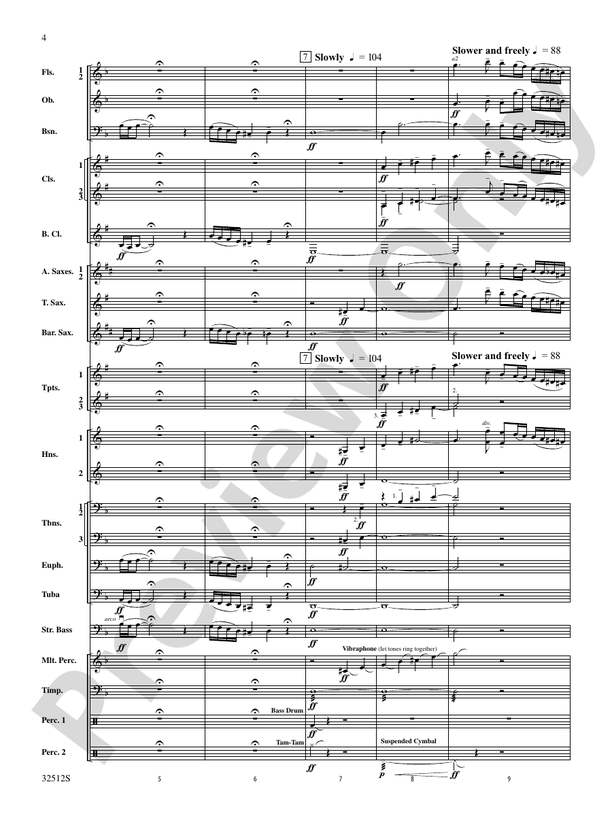 Toccata and Fugue in D Minor - Concert Band Conductor Score & Parts (Digital Download)